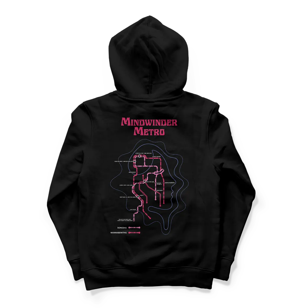 Mindwinder Metro Map Hoodie, back