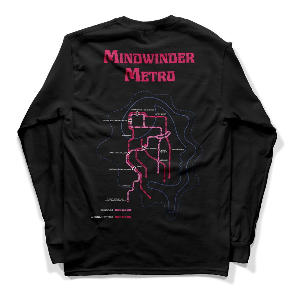 Mindwinder Metro Map Long Sleeve, back